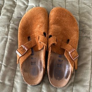 Suede Birkenstock Boston side 37 narrow